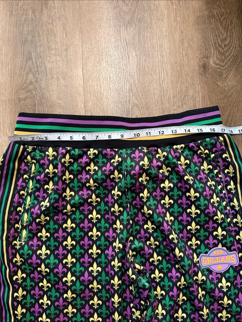 Desiree Collection NOLA fleur-de-lis print jogger pants size XL - Picture 9 of 14